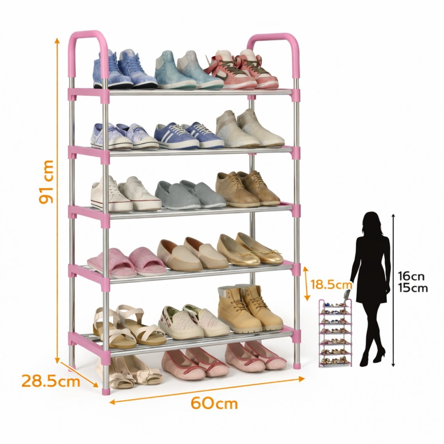 Zapatero Organizador Armable Ordenador Estante Zapatos image number 5.0
