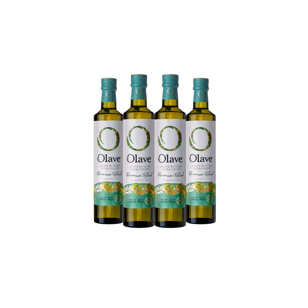 Aceite Oliva Extra Virgen Olave Premium 4 X 500 Ml image number 0.0