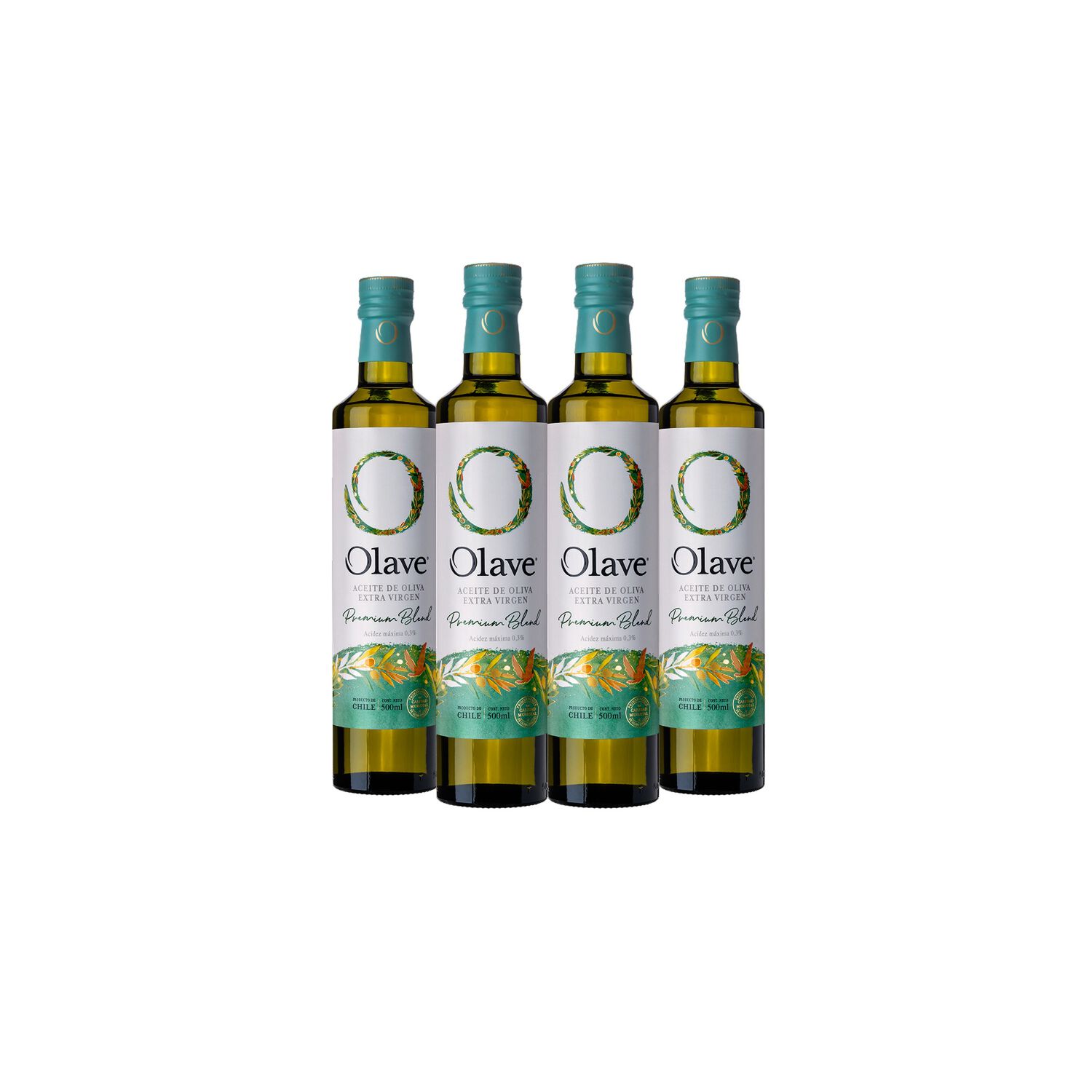 Aceite Oliva Extra Virgen Olave Premium 4 X 500 Ml image number 0.0