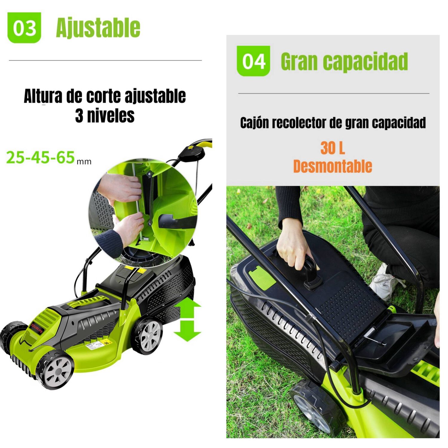 Cortadora De Pasto El&eacute;ctrica 1600w 3600rpm F01 image number 1.0