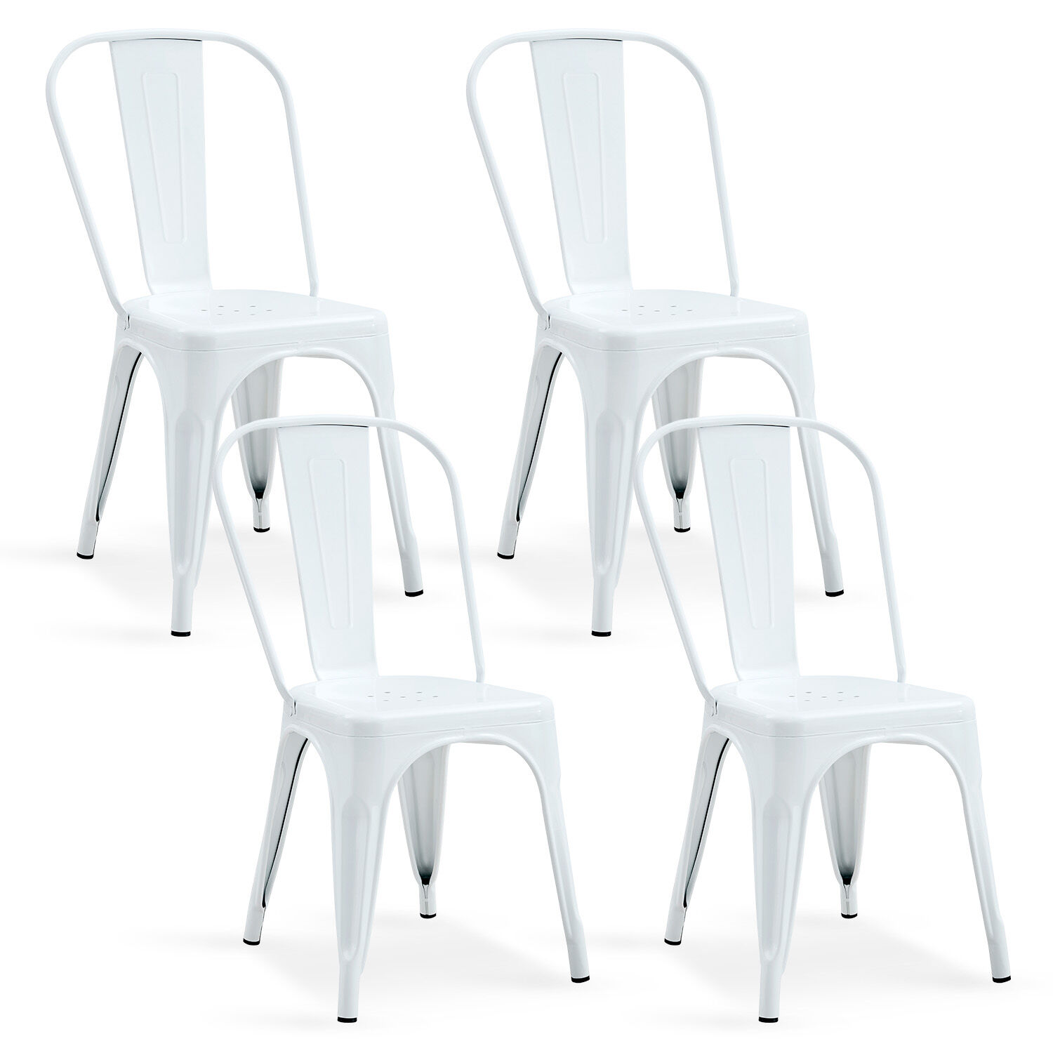 Pack De 4 Silla Metal Tolixblanco image number 0.0