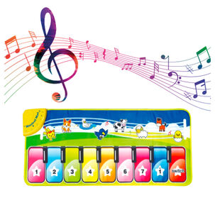 Alfombra De Piano Musicales Para Niños Azul