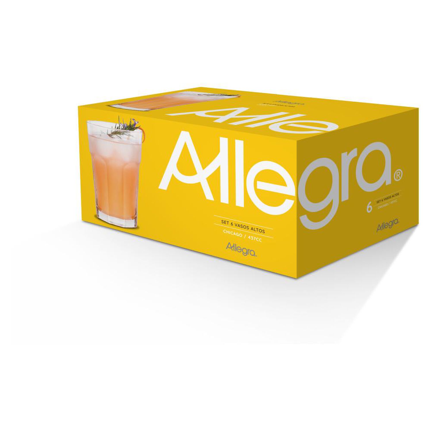 Set De Vasos Allegra Vasos Chicago 437cc / 6 Piezas / 6 image number 1.0