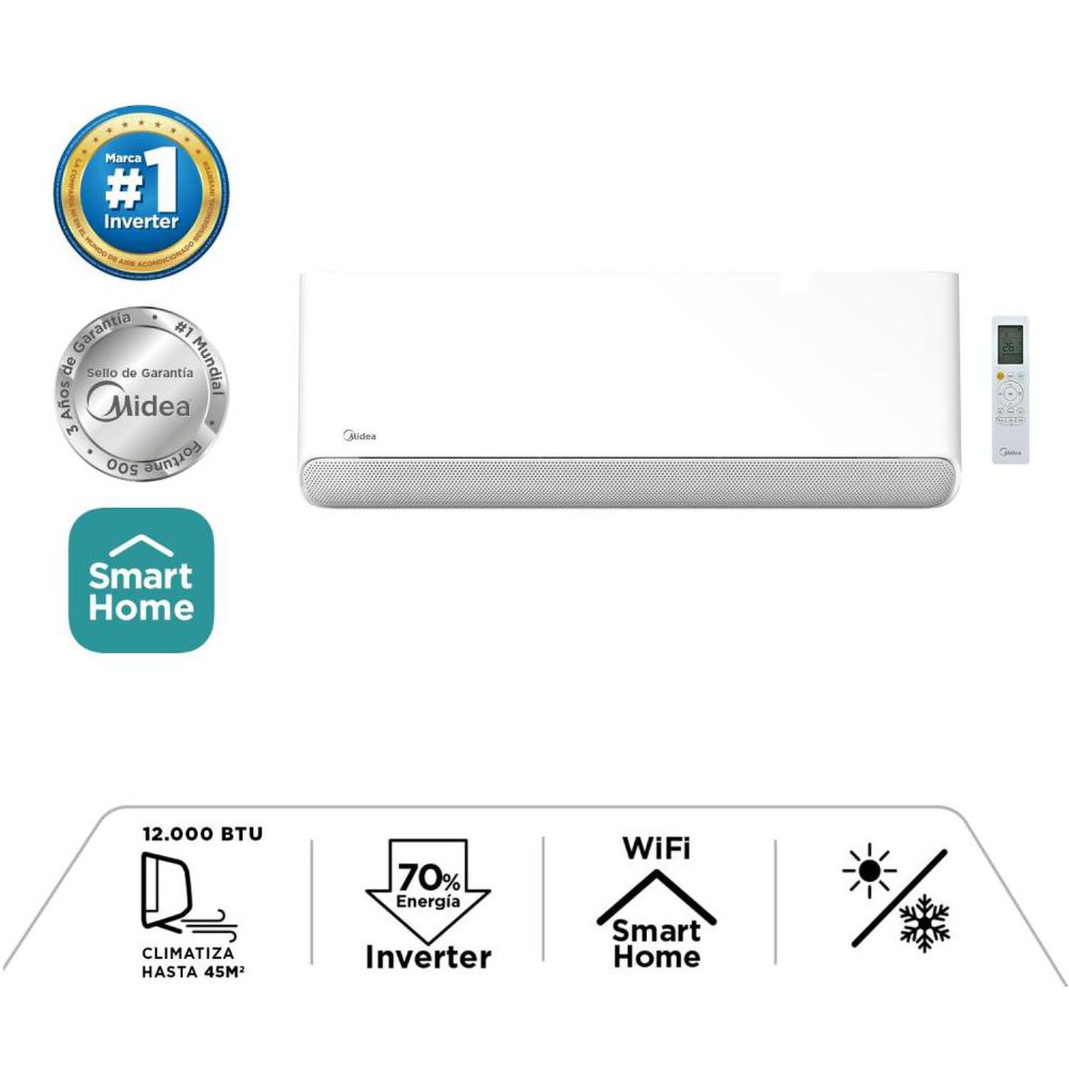 Aire Acondicionado Midea Breezeless12k / 12000 BTU image number 4.0