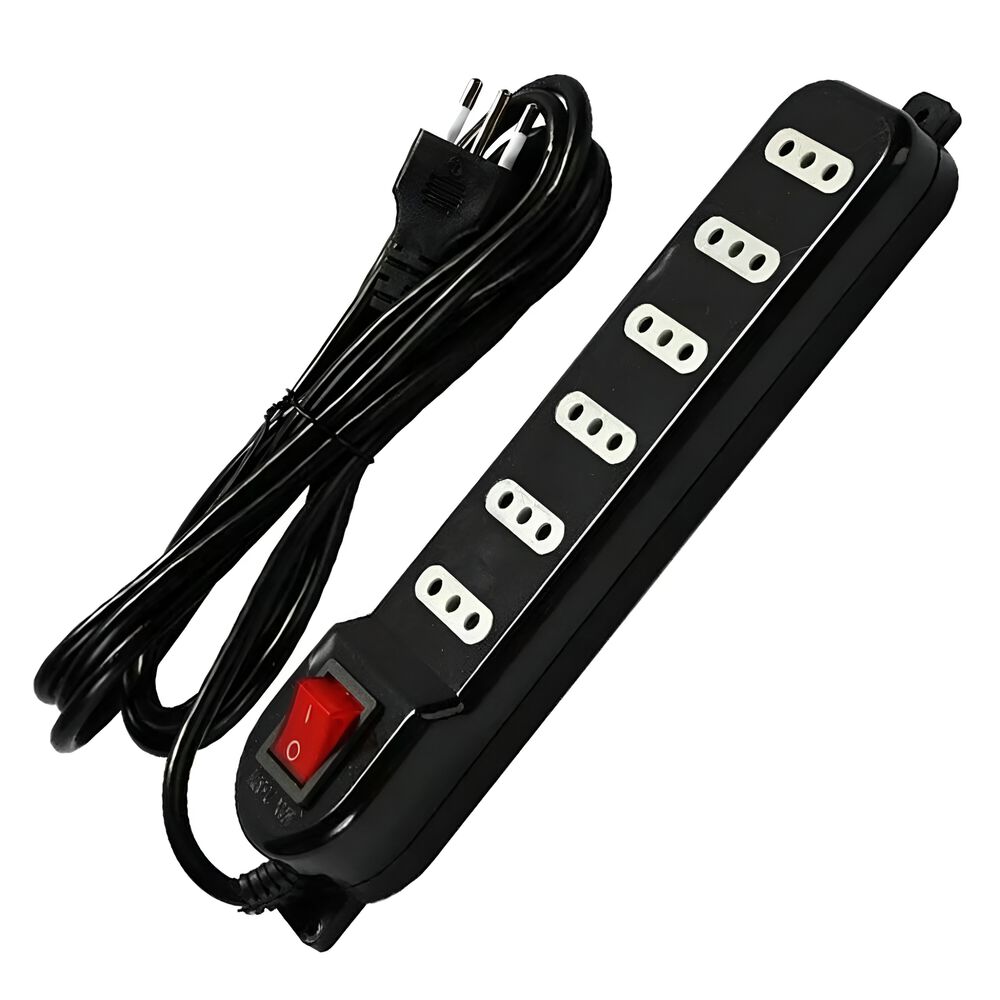 Alargador De 3mt Certificado 6 Pos + Switch Corta Corriente Me-070b image number 8.0