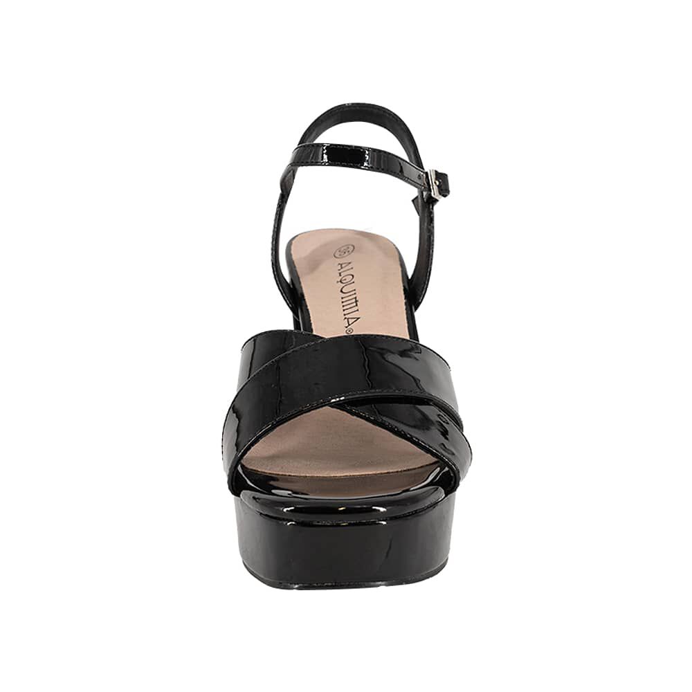 Sandalia De Vestir Lister Negro Charol Alquimia image number 2.0