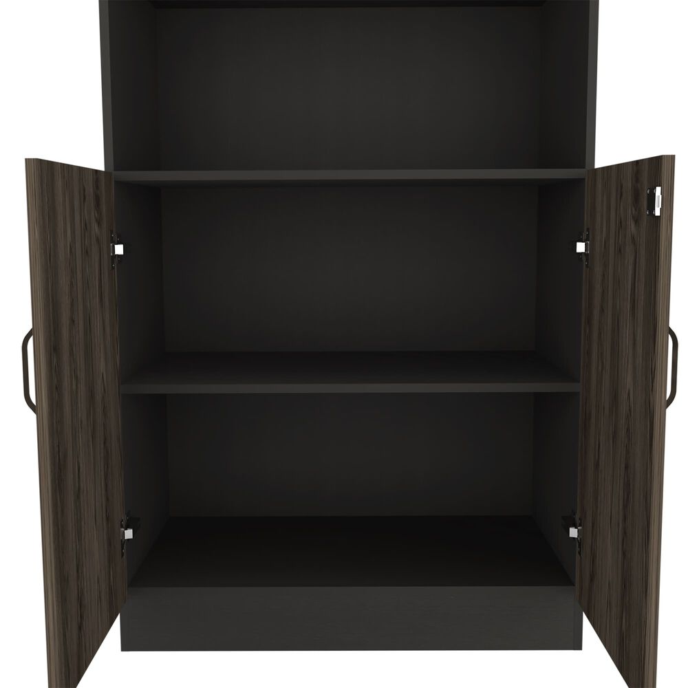 Librero 2 Puertas Fm-003n Negro Y Caf&eacute; Oscuro image number 5.0