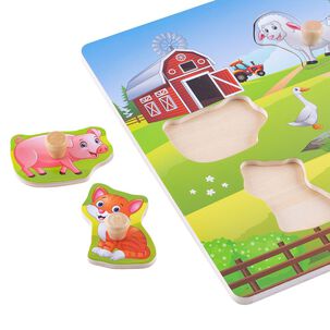 Encaje C/mango Animal Granja Madera