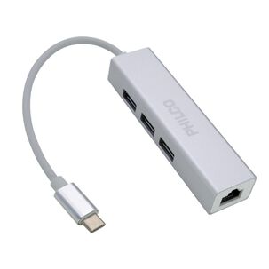 Adaptador Hub Usb C A Usb Y Rj45 Otg B42180