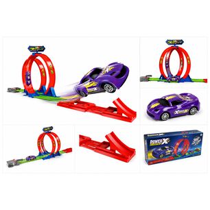 Pista Autos Lanzador 2 Giros 360 Incluye Veh&iacute;culo - Ps