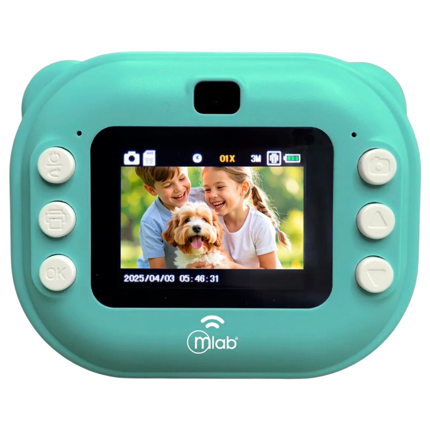 C&aacute;mara Instant&aacute;nea Kinder Kids My Lil Mlab 8 Mpx B & N image number 0.0