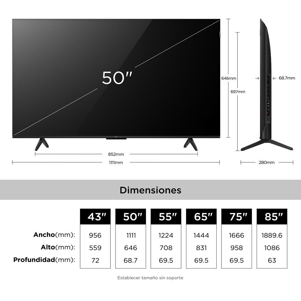 Qled 50" TLC P7L / Ultra HD 4K / Smart TV image number 8.0