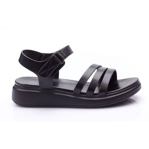 Sandalia Mujer Via Uno 22741618 Negro