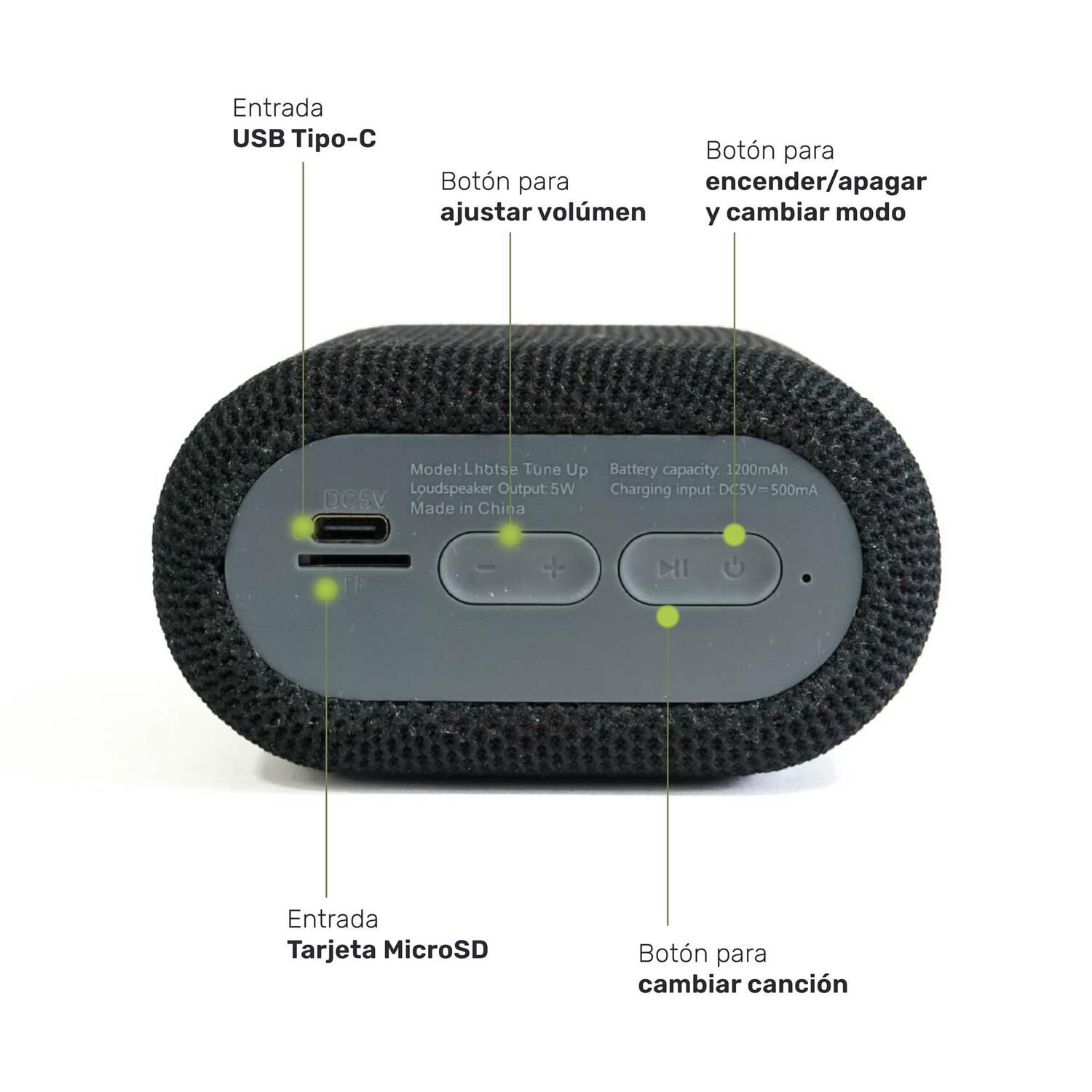 Parlante Portatil Bluetooth Lhotse Tune Up image number 2.0