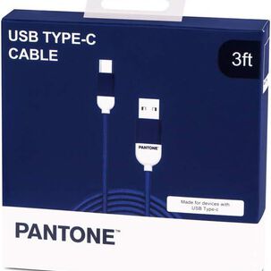 Cable Tipo-c Acordonado 1m Pantone Multiplataformas Azul