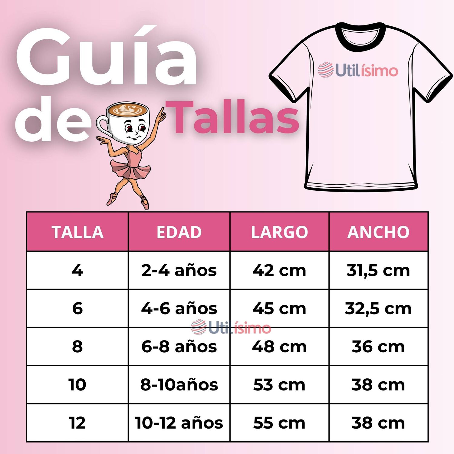 Polera Brainrots 100% Algod&oacute;n Manga Corta Ni&ntilde;a Tralalero Rosado image number 2.0