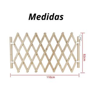 Puerta Plegable Para Mascotas Valla De Seguridad De Madera