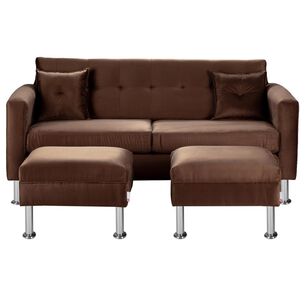 Sof&aacute; Bodevir New Retro / 3 Cuerpos + 2 Pouf