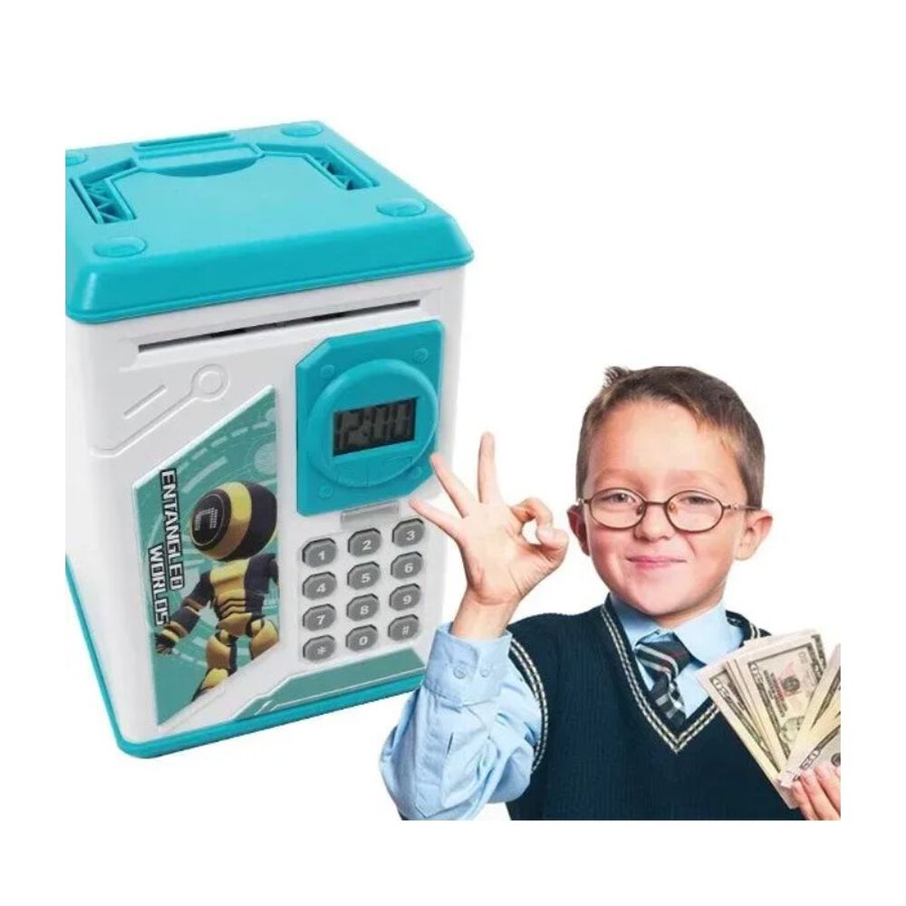 Alcancía Electrónica De Ahorro Clave Y Reloj Para Niños image number 1.0