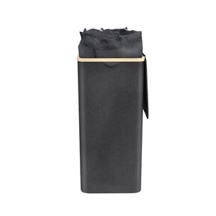 Cesta De Ropa Con Tapa 60cm Para Lavanderia Negro