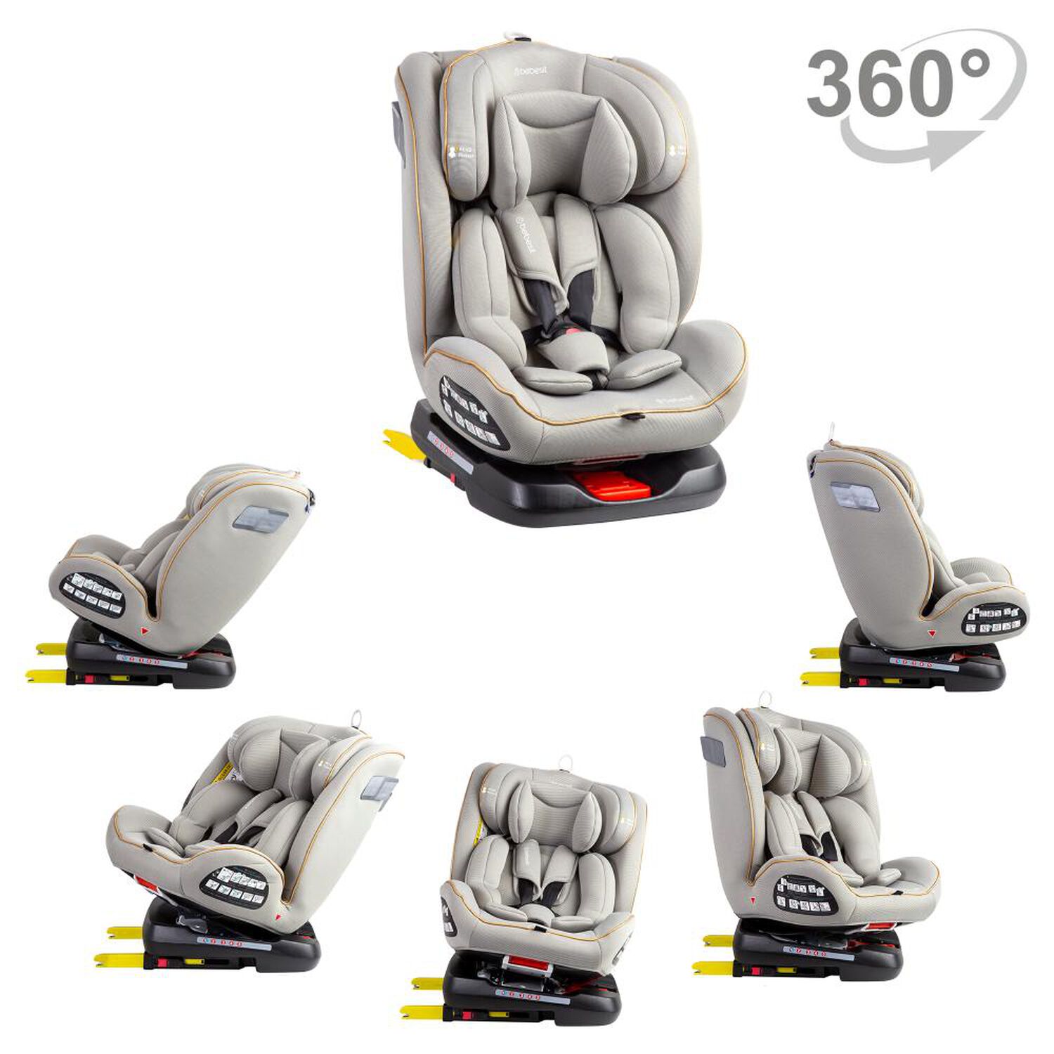 Silla de Auto Supra 360 Light Grey Bebesit image number 8.0