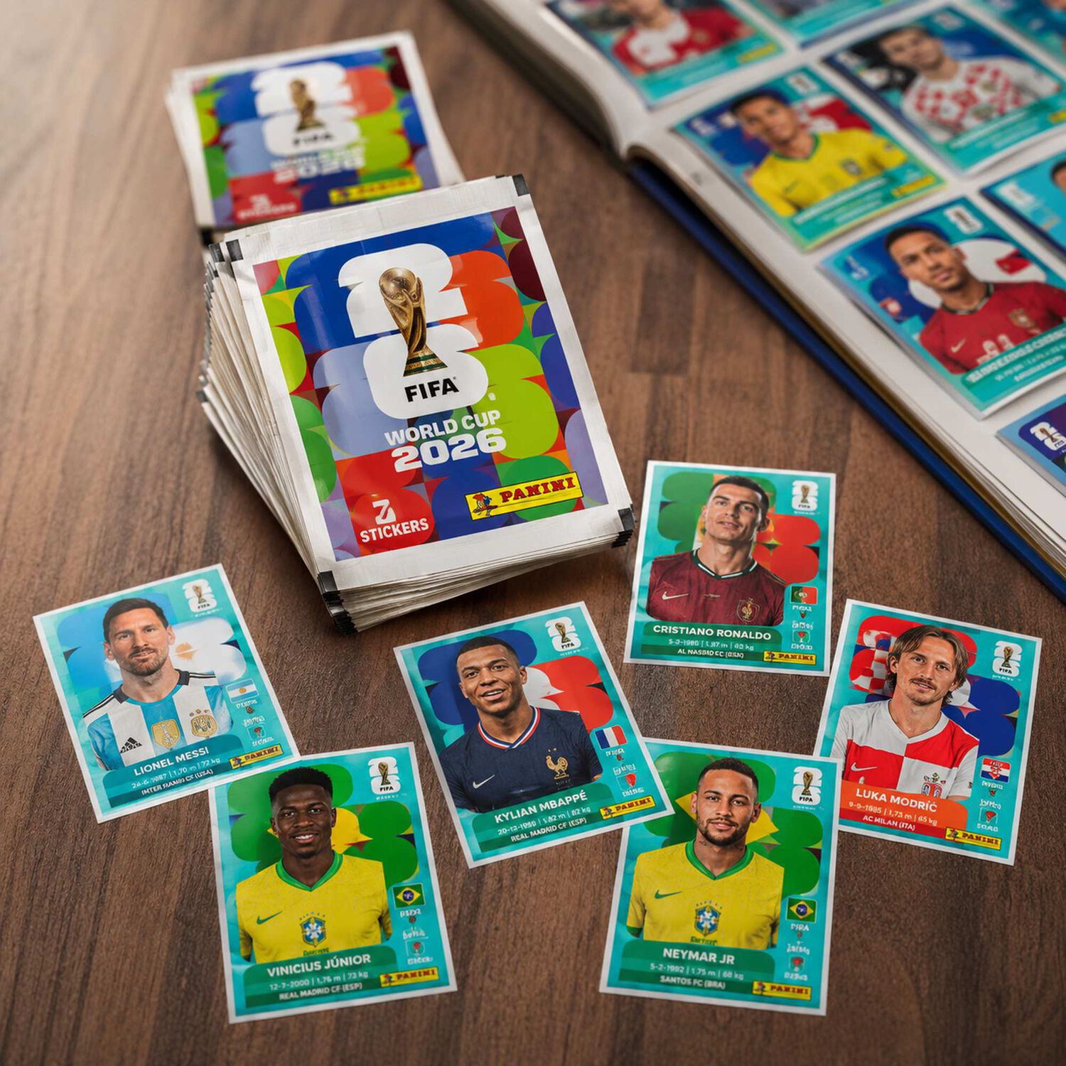 Pack 5 Sobres Mundial Fifa 2026 Panini Original 35 L&aacute;minas image number 6.0