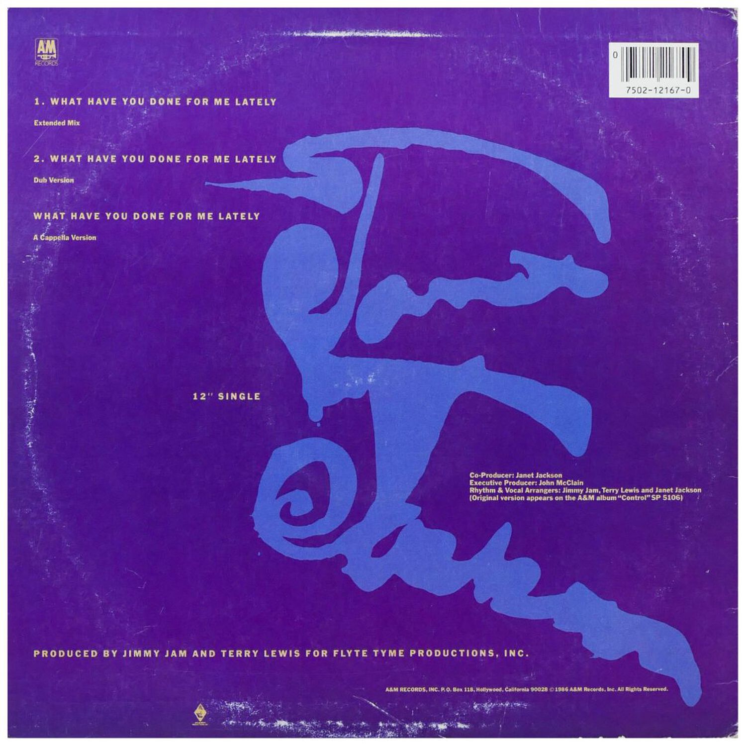 Janet Jackson - What Have You Done For Me Lately | 12" Maxi Single Usado image number 1.0