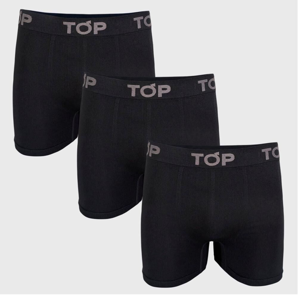Pack 3 Boxer Medio Algodón Sin Costuras Top image number 0.0