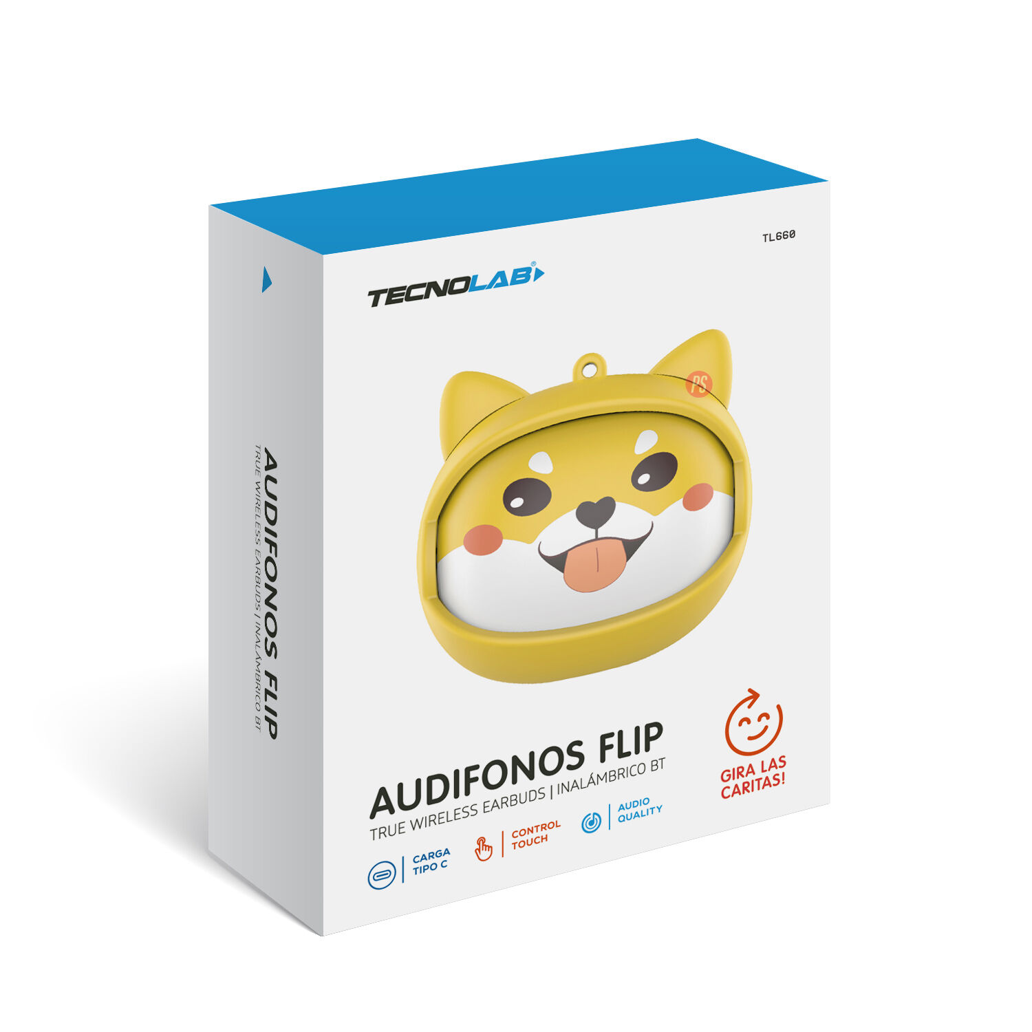 Aud&iacute;fonos Tws Bluetooth Perro Con Caras Seleccionables - Ps image number 5.0