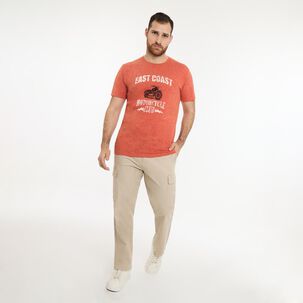 Polera Regular Manga Corta Cuello Redondo Hombre Herald