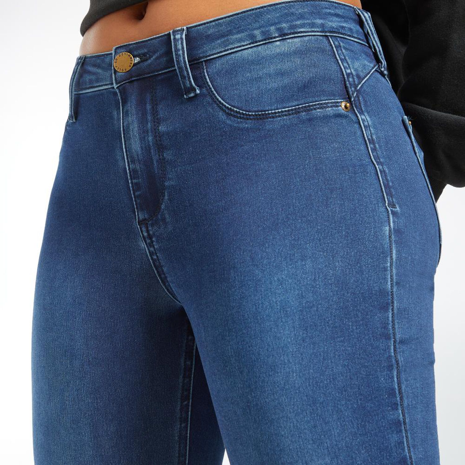 Jeans Tiro Alto Skinny Rolly Go image number 4.0