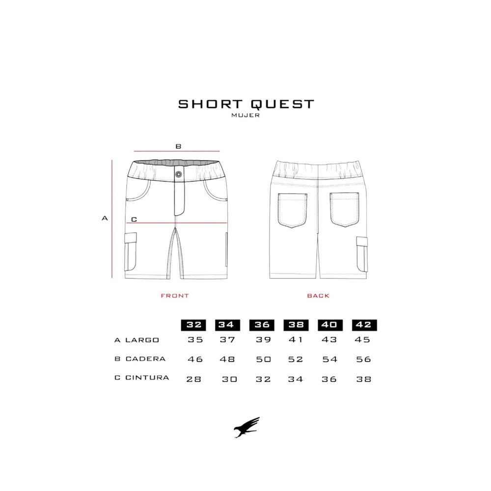 Short Quest Mujer Falcone image number 3.0