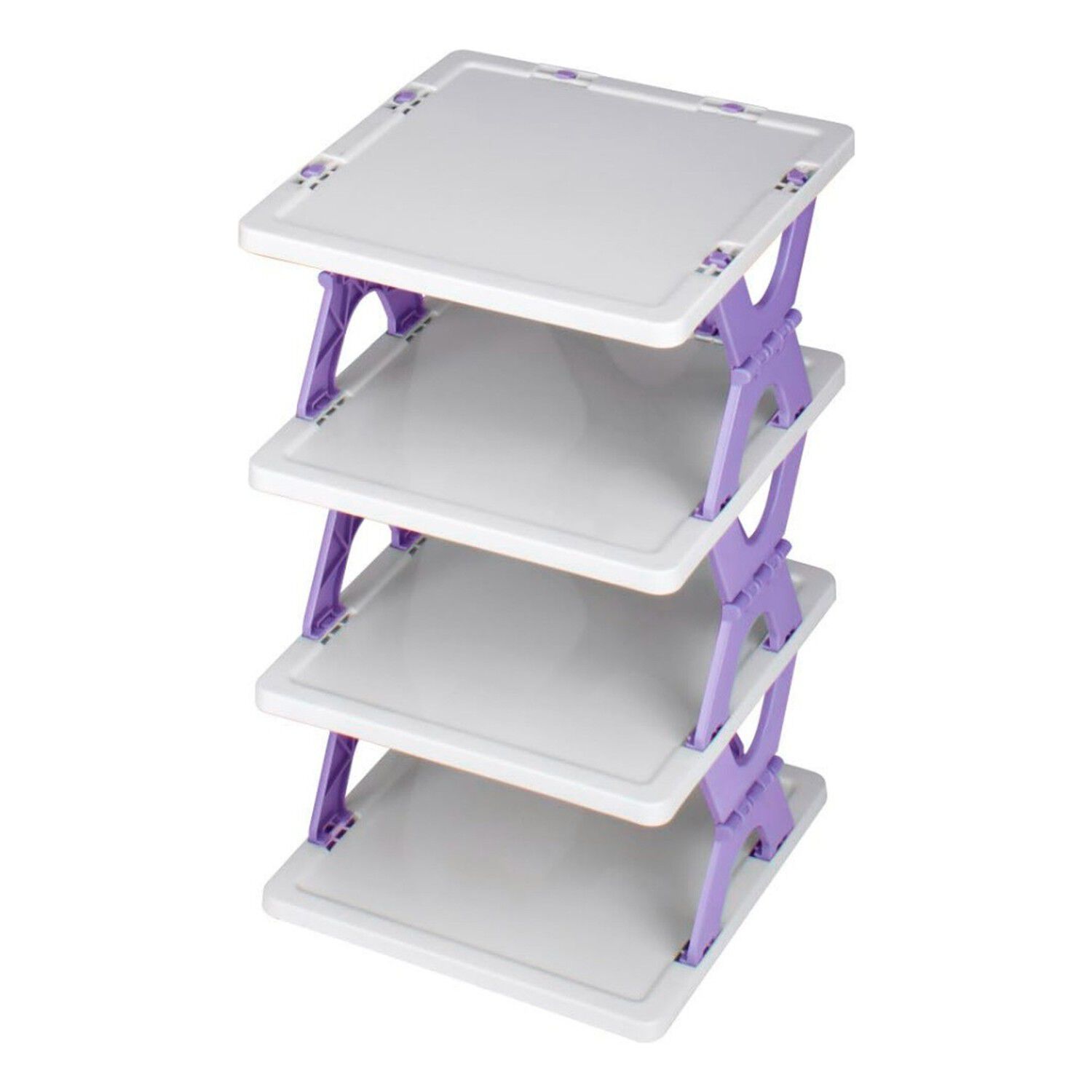 Organizador Zapatero Plegable 4 Niveles Color Lila image number 0.0