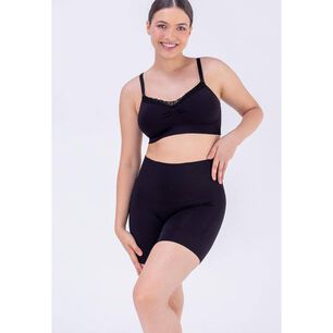 Sost&eacute;n Lactancia Sin Costuras Tira Encaje - Negro 2rios