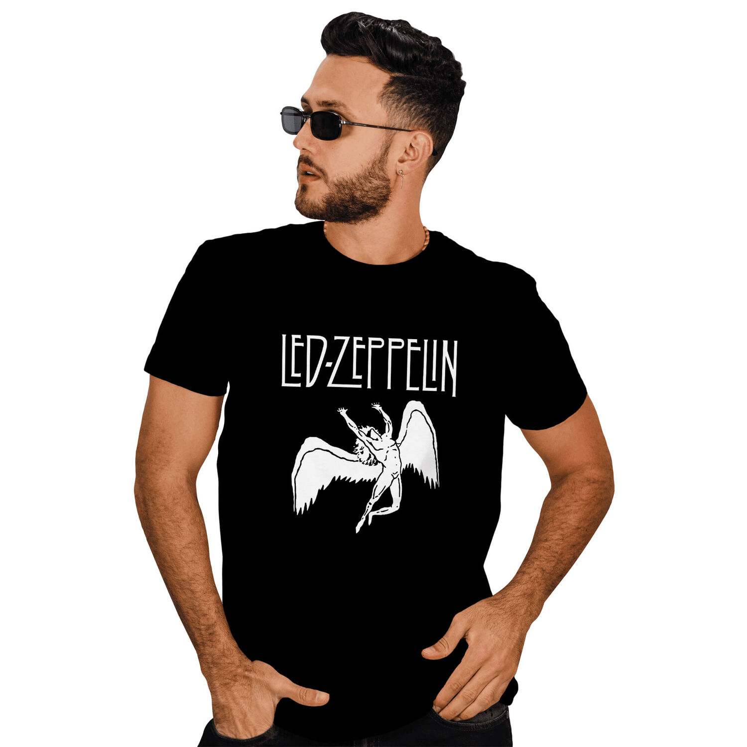 Polera Hombre Led Zeppelin Metal Rock image number 0.0