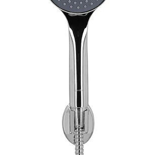 Set De Ducha Manual Con Flexible 150 Cm Y Soporte Modelo Rimini Marca Stretto Color Cromo