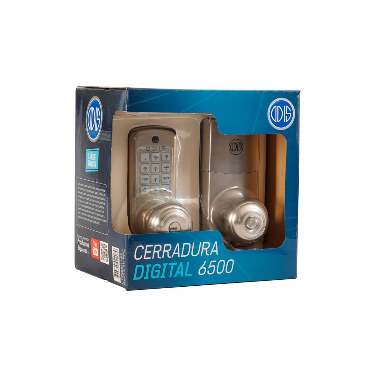 Cerradura Digital Odis Con Pomo 6500 - Plata image number 13.0