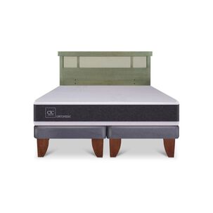 Cama Europea Cic Ortopedic / King / Base Dividida + Respaldo