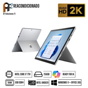 Notebook Microsoft Surface Pro 5 (i7 - 8gb - 256gb)(windows11 - Office365)reacondicionado