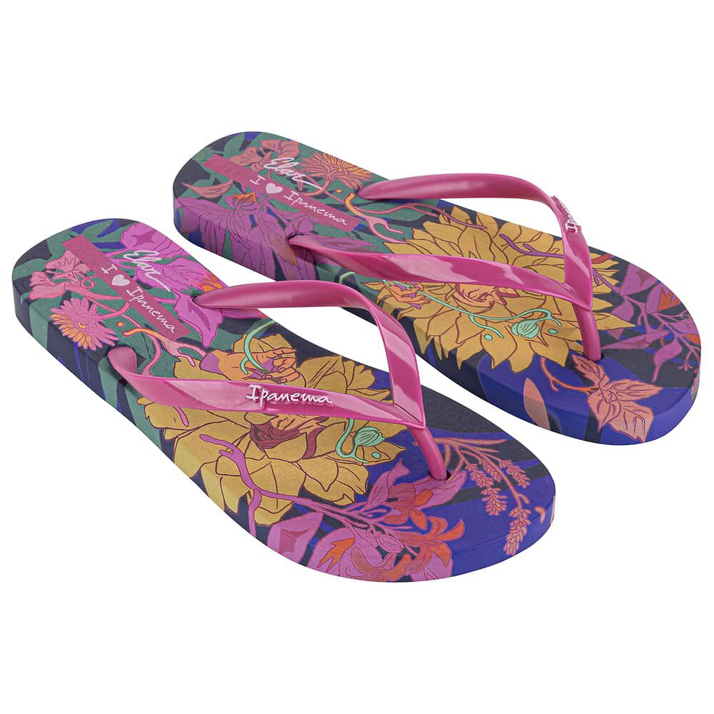 Sandalia Mujer Azul/rosa Graffiti Ipanema image number 1.0