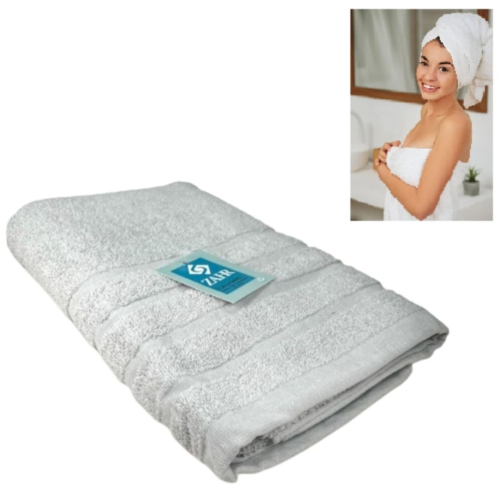 Toalla De Baño Colección 70140 Cm / Gris Claro Zahr image number 2.0