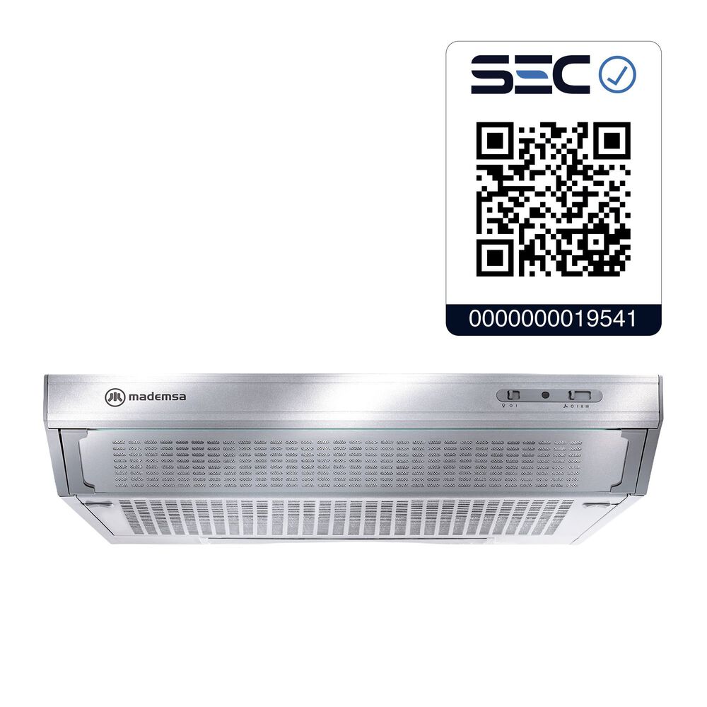 Campana De Cocina Extractora Mademsa 90 Cm Acero Inox Mxu190 image number 4.0