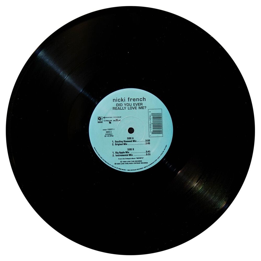 Nicki French - Did You Ever Really Love Me | 12" Maxi Single Usado image number 2.0