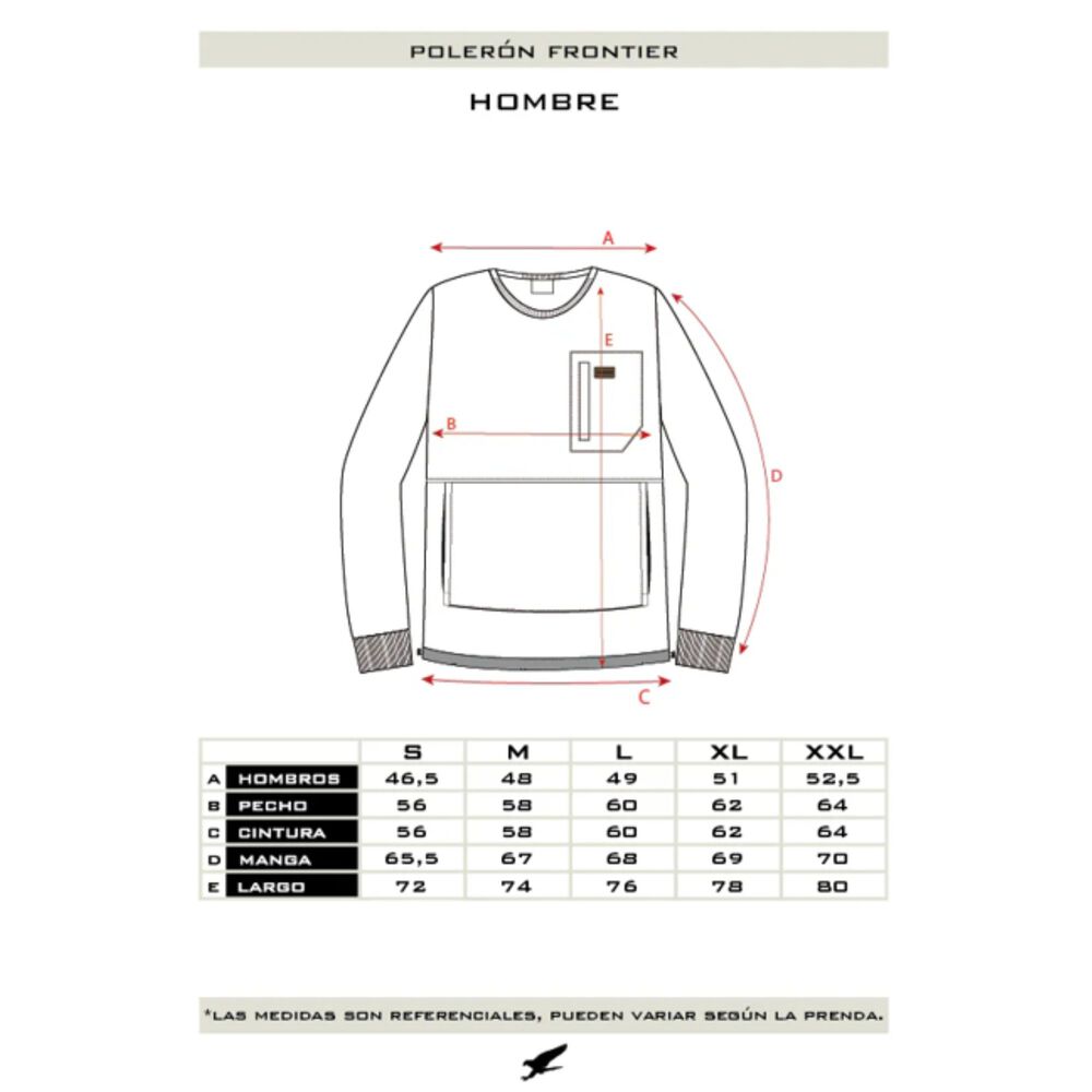 Poler&oacute;n Frontier Azul Hombre Falcone image number 4.0