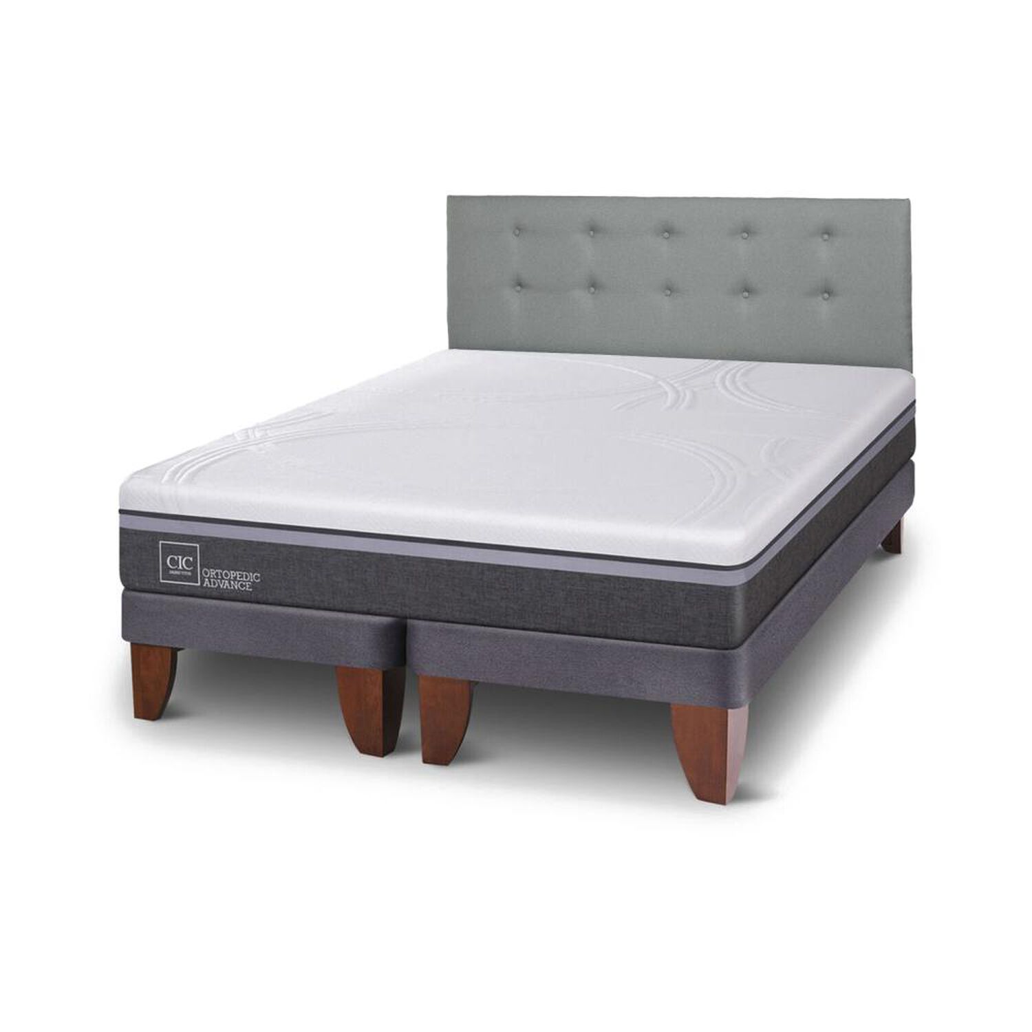 Cama Europea Cic Ortopedic Advance / King / Base Dividida + Respaldo image number 0.0