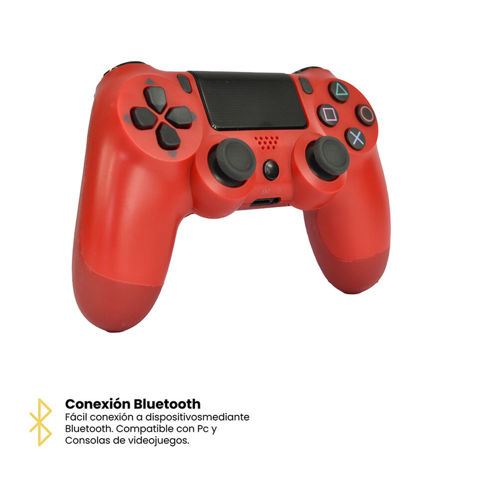 Control Joystick Inal&aacute;mbrico Doble Shock P4 Rojo Levo image number 2.0