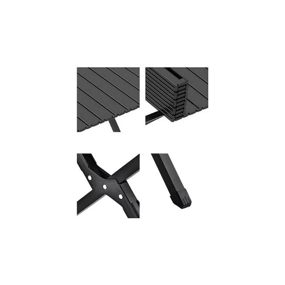 Mesa Plegable De Picnic Grande Negro image number 3.0