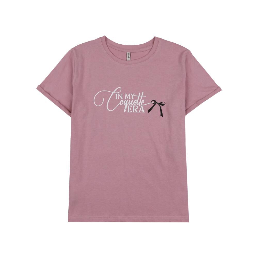 Polera Manga Corta Cuello Redondo Mujer Freedom image number 0.0