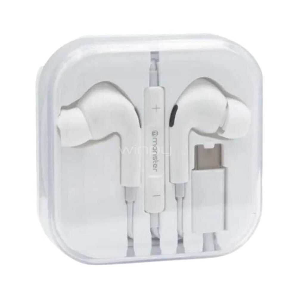 Audifonos Manos Libres Manos Libres Usb C Blanco C21 image number 0.0
