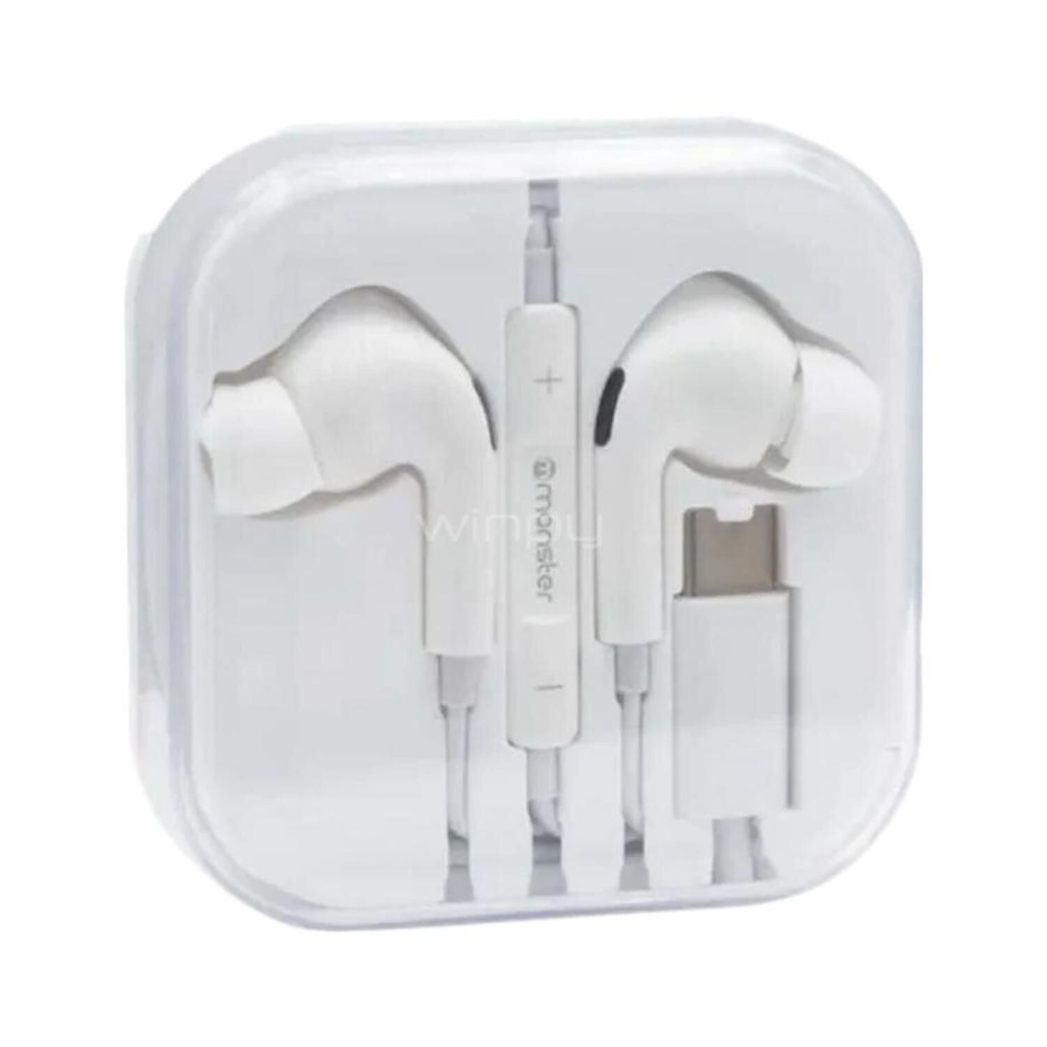 Audifonos Manos Libres Manos Libres Usb C Blanco C21
